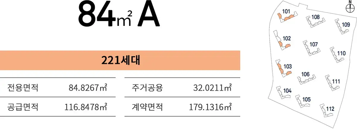 84a타입 세대수